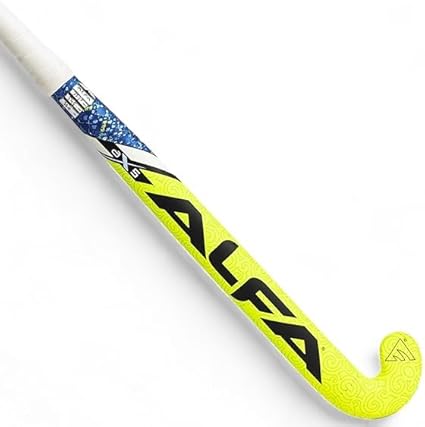 A L F A Unisex-Adult AX5 Hockey Stick, Fluorgelb, 36.5 Inches