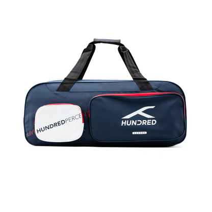 Hundred Gravity Duffle Kit Bag | Geräumige Sporttasche für Schlägersportarten mit großem Fach für Badminton- und Tennisschläger, Schuhe und Ausrüstung | Ideal für Sport, Fitnessstudio und Reisen (Marineblau)