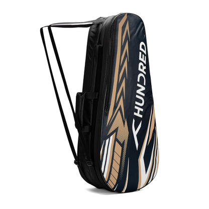 HUNDRED Urban Pod Badminton Kit Bag, 3 Spacious Compartments, Double Zip Closure

