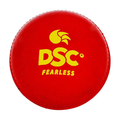 DSC Synthetische Wobble Leder Cricket Ball (rot)| Wasserdichtes Leder Ball | Geeignet für Praxis Spiel | Turnier Spiel | Top Qualität Kork