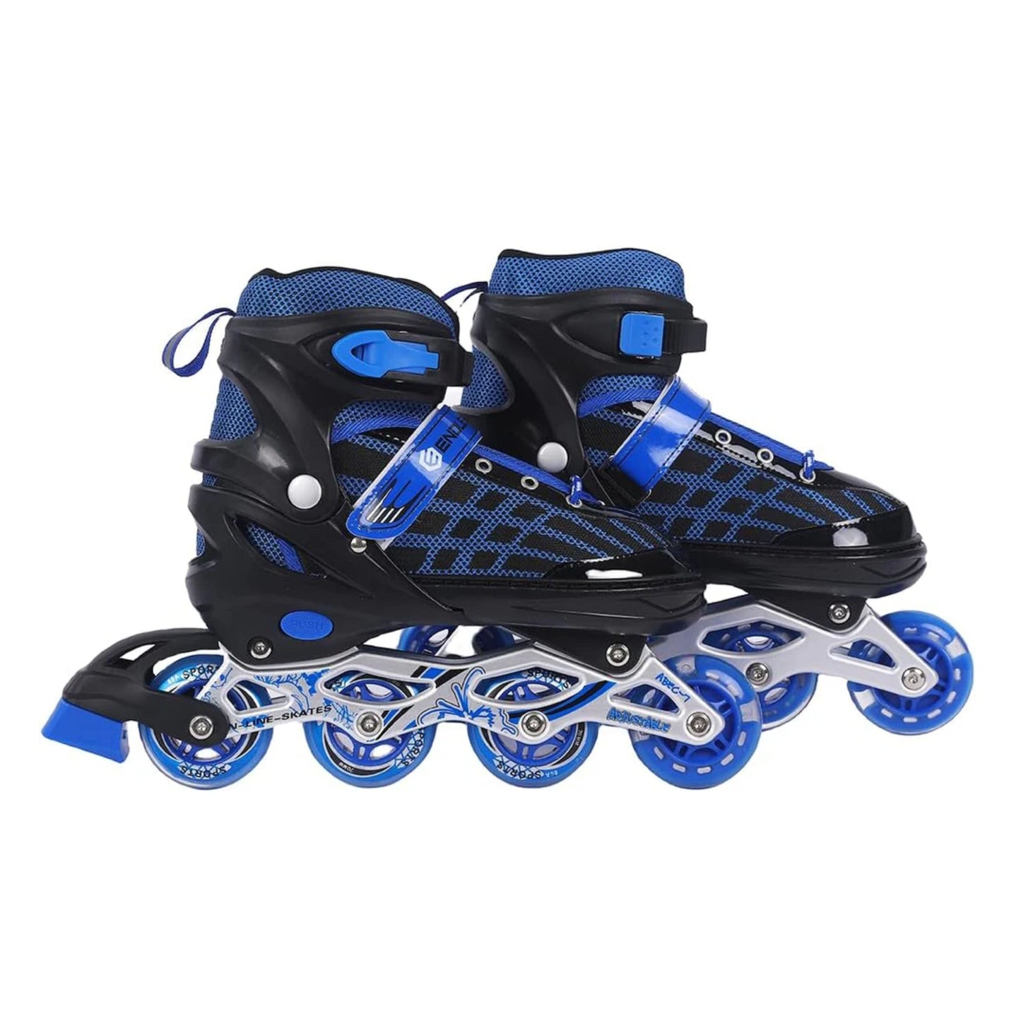 Endless EL1025 Inline Skates Aluminium Chassis und 70 mm PU Räder | Vorderrad Flash, ABEC 7 Lager | In-Outdoor