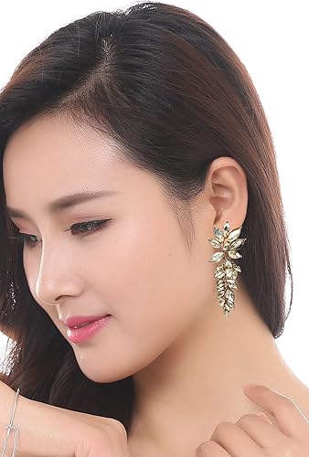 YouBella Jewellery Ohrringe für Frauen Kristallohrringe für Mädchen und Frauen (Weinrot)