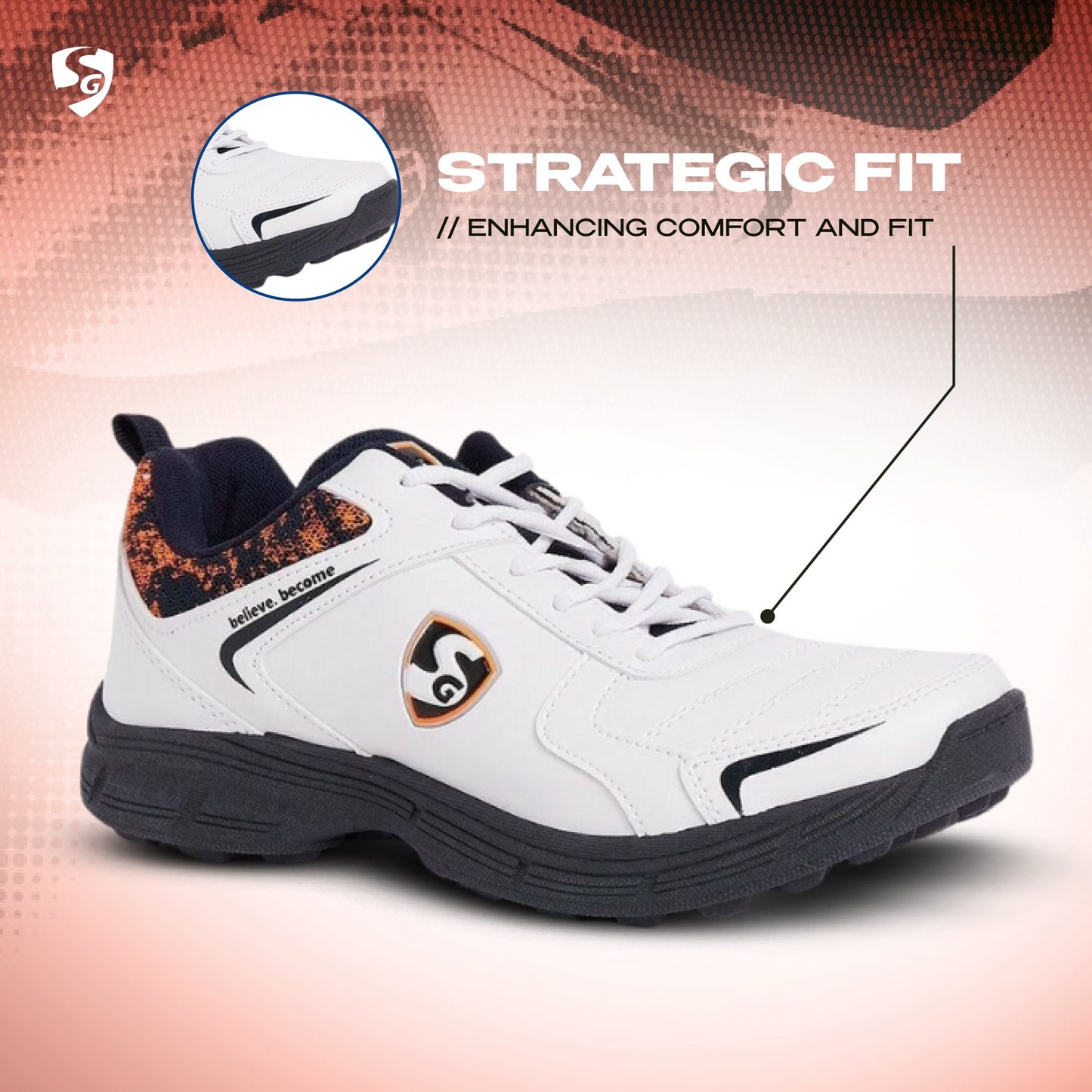 SG SAVAGE STUD Cricket-Schuh | Für Männer & Jungen | Material: Mesh & PVC | Leichtgewicht | Verbesserte Stabilität im Spiel