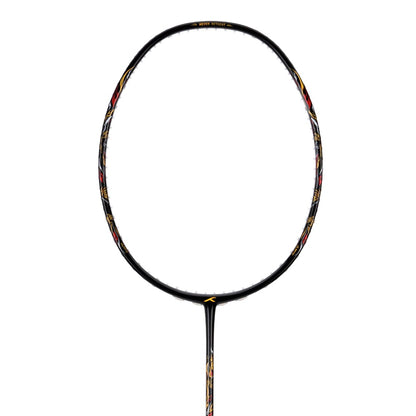 HUNDRED Battle 900-3U Graphite bespanntes Badmintonschläger mit vollständiger Schlägerhülle (schwarz)