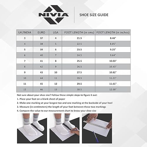 Nivia HY - Court 2.0 Badminton Shoes (Yellow/Blue, 7 UK / 8 US / 41 EU) | For Mens and Boys | Non - Marking Round Sole			