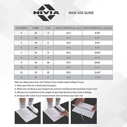 Nivia HY - Court 2.0 Badminton Shoes (Yellow/Blue, 7 UK / 8 US / 41 EU) | For Mens and Boys | Non - Marking Round Sole			