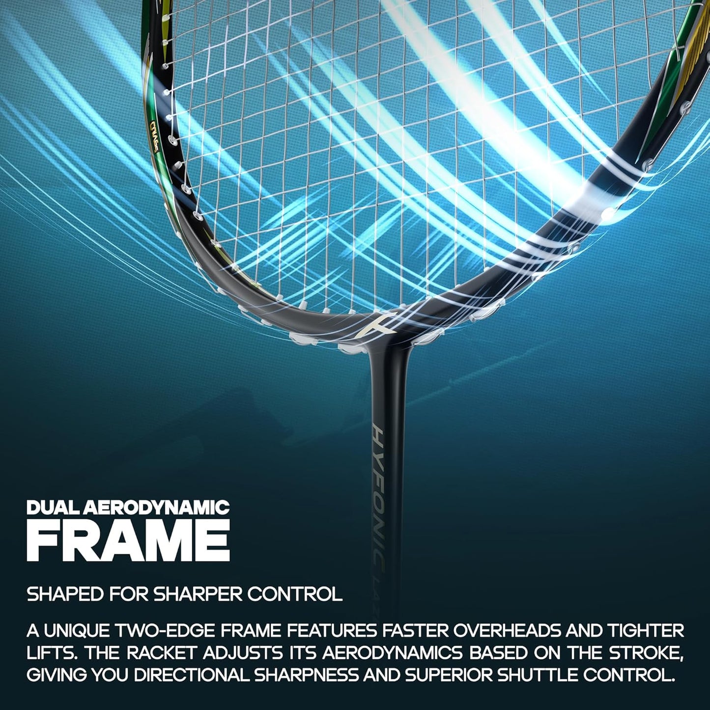 HUNDRED HYFONIC LAZER Badminton Racket (5U) – Precision and Speed