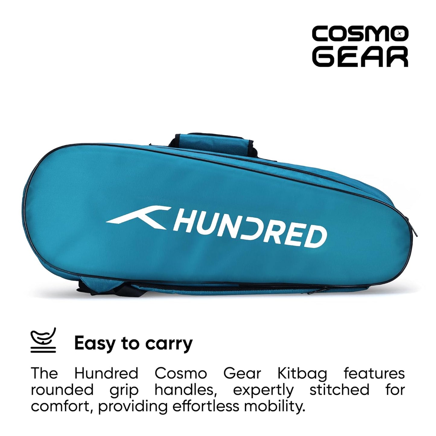 HUNDRED Cosmogear Badminton-Tasche (Blaugrün/Schwarz)