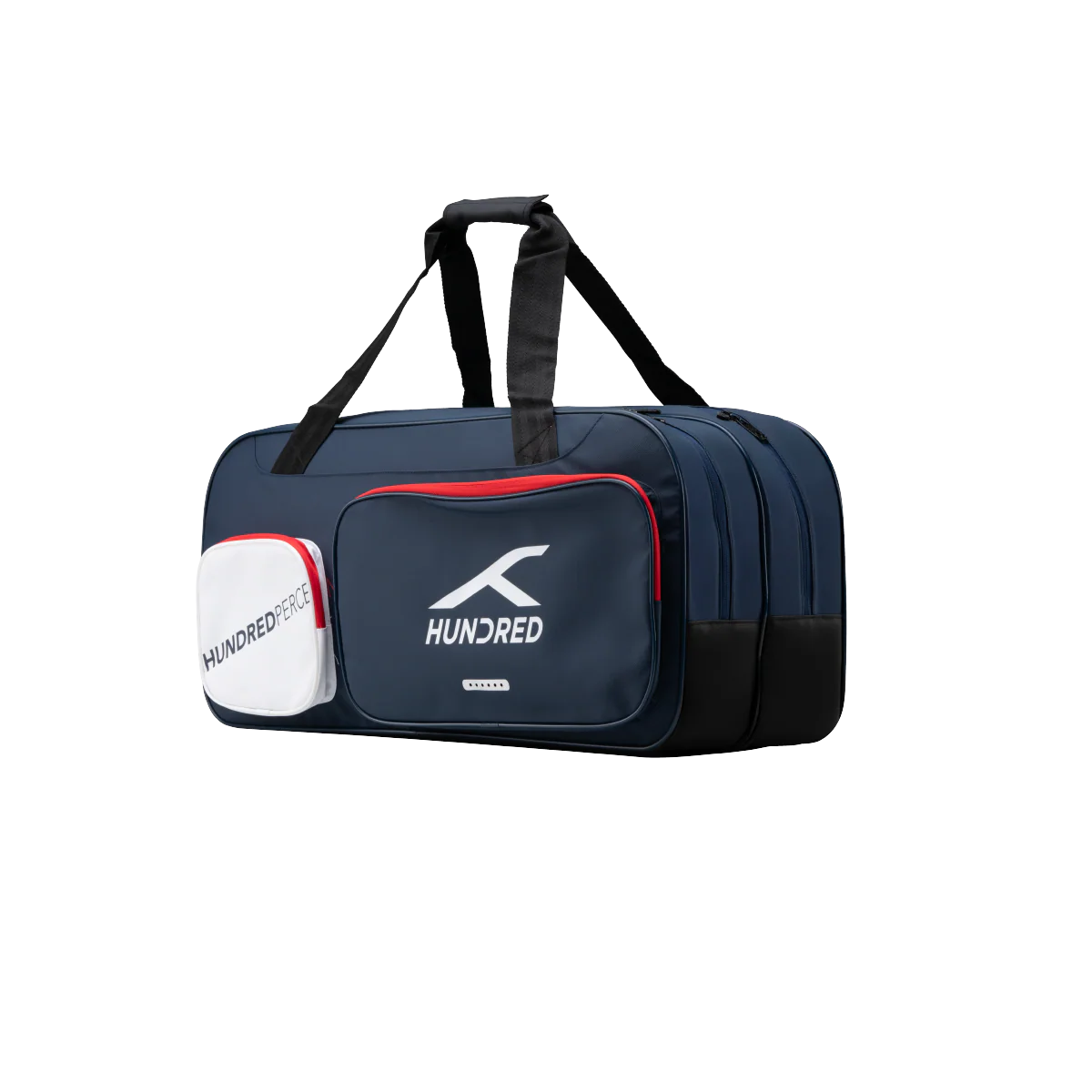 Hundred Gravity Duffle Kit Bag | Geräumige Sporttasche für Schlägersportarten mit großem Fach für Badminton- und Tennisschläger, Schuhe und Ausrüstung | Ideal für Sport, Fitnessstudio und Reisen (Marineblau)
