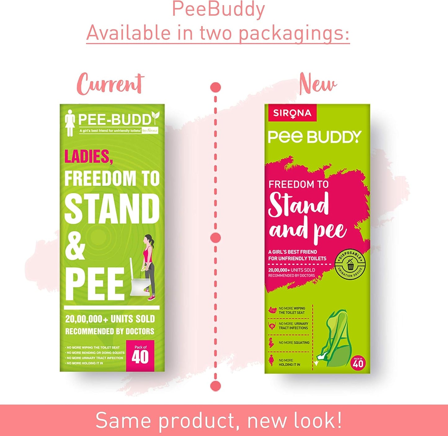 PEE BUDDY Urinal aus Pappe Pipi Trichter für Frauen, Pinkeln im Stehen, Urinierhilfe für Frauen Antibacterial Pipi Trichter für Frauen