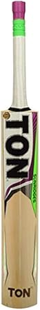 SS Ton Gutsy English Willow Cricket Bat | Color: Beige | Size: 5 | Material: English Willow | Lightweight | with free cover | Ready to play | For advanced players