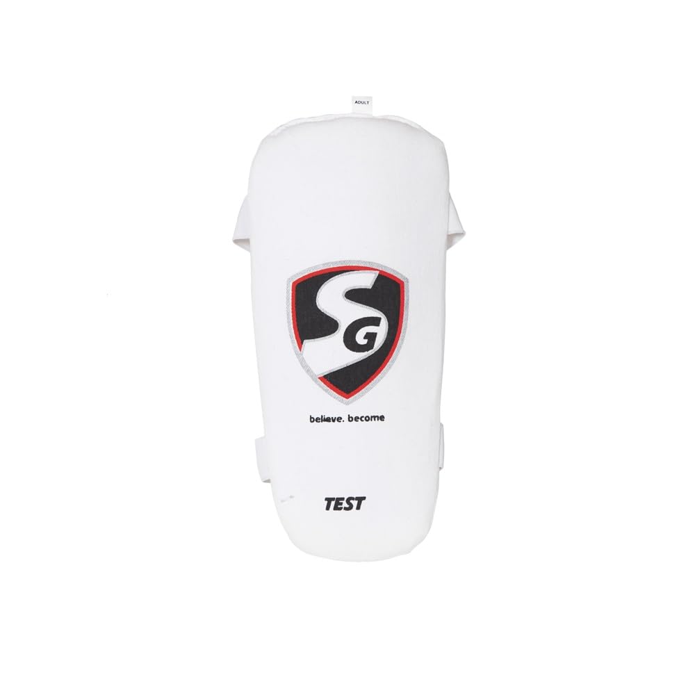 SG Test Cricket Elbow Pads | Color: White | Essential elbow pad | Material: Foam | Superior protection and comfort