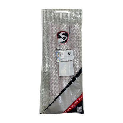 SG Hexa Cricketschlägergriff | 3 Stück | Farbe: Weiß | Größe: Standard | Material: Gummi | Langlebig und langlebig | Stark und robust | Stoßdämpfung | Verbesserte Leistung