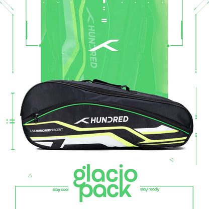 Hundred Glacio Pack Sporttasche – große Sporttasche mit separatem Schuhfach, isolierten Fächern, Tasche für nasse Kleidung und verstellbaren Trägern