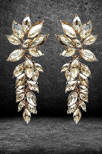 YouBella Jewellery Ohrringe für Frauen Kristallohrringe für Mädchen und Frauen (Weinrot)