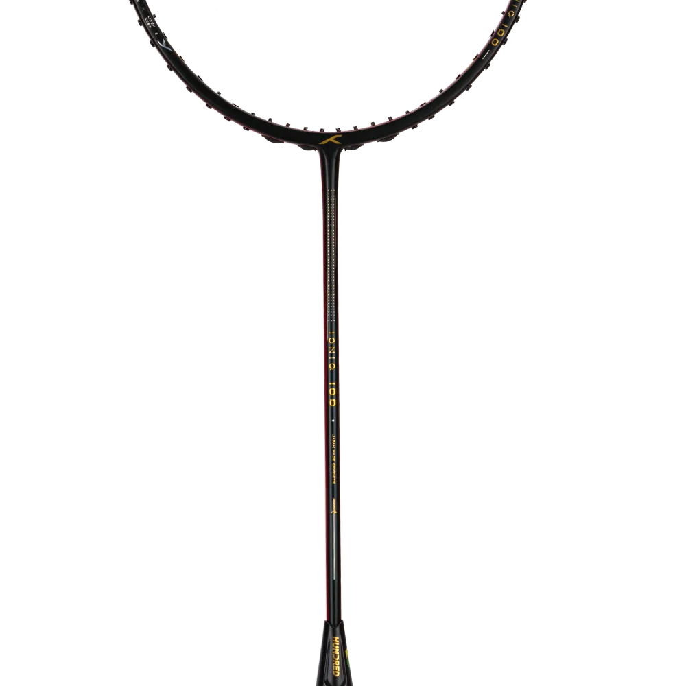 Hundred IONIQ 100 (4U) Badmintonschläger (Schwarz/Rot)