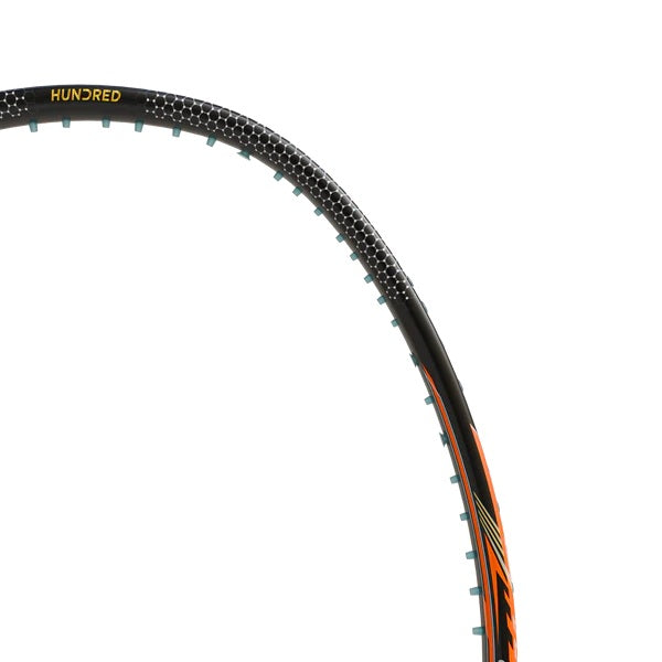 Hundred FLAREON 700 (4U) SCHWARZ/ORANGE/ROSA Badmintonschläger