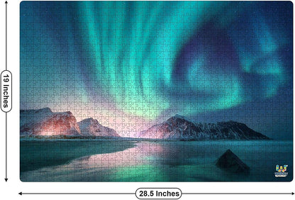Webby Aurora Borealis Puzzle | 1000 Teile | Anspruchsvolles Puzzle für Jugendliche und Erwachsene | Fördert Konzentration, Problemlösungsfähigkeit und Kreativität | STEM-Lernspielzeug für Kinder ab 14 Jahren