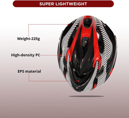 Endless EL1049 Cycle and Skates Helmet with Adjustable Strap | with Inside Cushioning Padding for Comfort | for Adults, Women and Men| Free Size| Material : Polycarbonate, EPS
