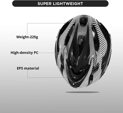 Endless EL1049 Cycle and Skates Helmet with Adjustable Strap | with Inside Cushioning Padding for Comfort | for Adults, Women and Men| Free Size| Material : Polycarbonate, EPS
