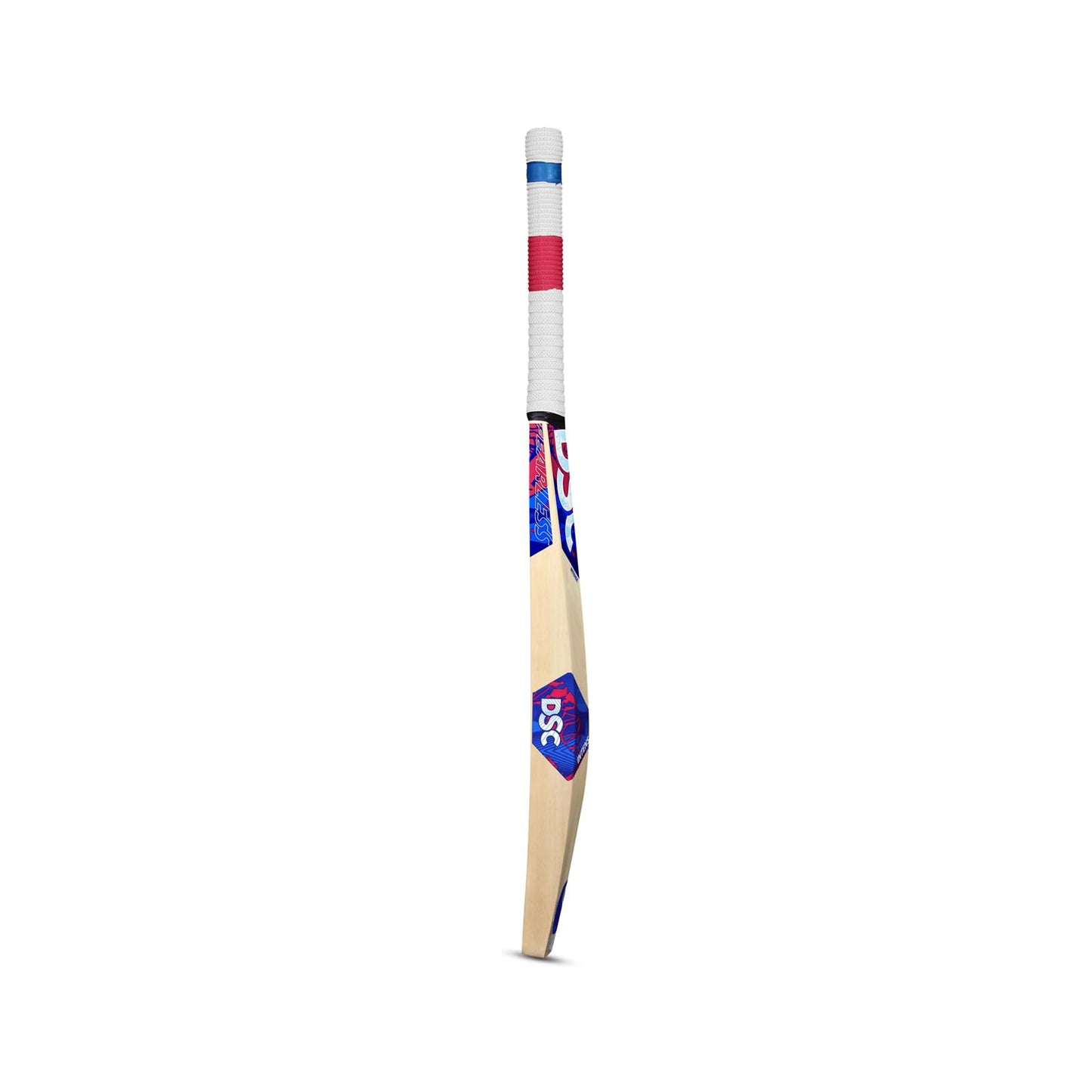 DSC Intense Pro Middler Practice Kashmir Willow Cricket Bat | Farbe: Beige | Größe: Herren | Material: Holz | Spielfertiger Premium Lederschläger | Massive Edges | Für Training und Matches