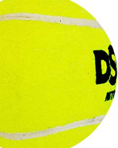 DSC Nitro Junior Senior Light Tennis Cricket Ball (Green, Pack of 6) | Leather | Suitable for practice match | Training | Hard court | Grass