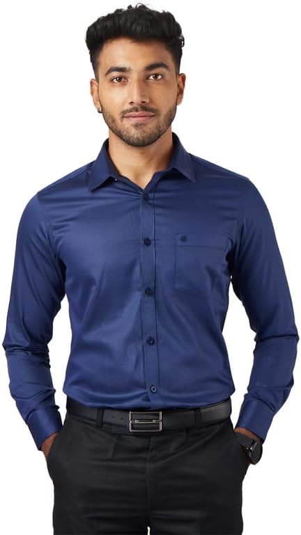 Kut for You Herrenhemd Slim Fit mit langen Ärmeln | Material: Baumwolle | für Männer & Jungen | Leicht | Button-Down-Kragen | Klassische Passform