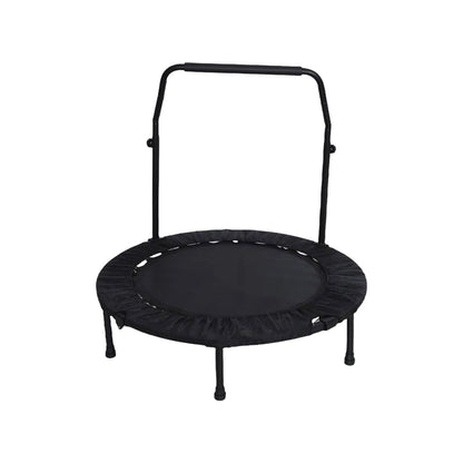 Endless 40“ faltbares Mini-Trampolin mit Griff und Max. Belastung 220 Kg | Schwarz & Rot | Material: Legierter Stahl, Nylon | Indoor und Outdoor Fitness Workouts | Anti-Rutsch | Perfekt für Aerobic-Übungen