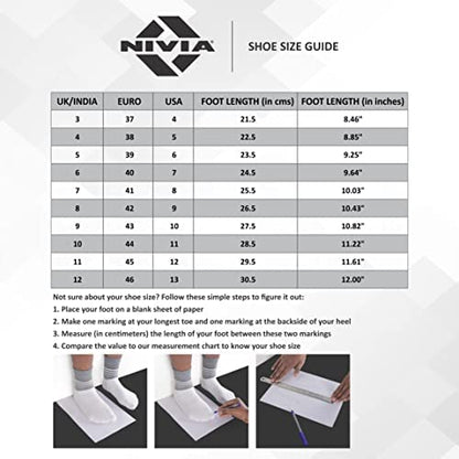 Nivia Dominator 2.0 Fußballschuhe | TPU-Sohle mit PVC-Kunstleder-Obermaterial, geformte Einlegesohle