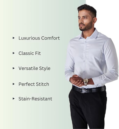 Kut for You Herrenhemd mit normaler Passform und langen Ärmeln | Material: Baumwolle | für Männer und Jungen | Leicht | Button-Down-Kragen | Klassische Passform