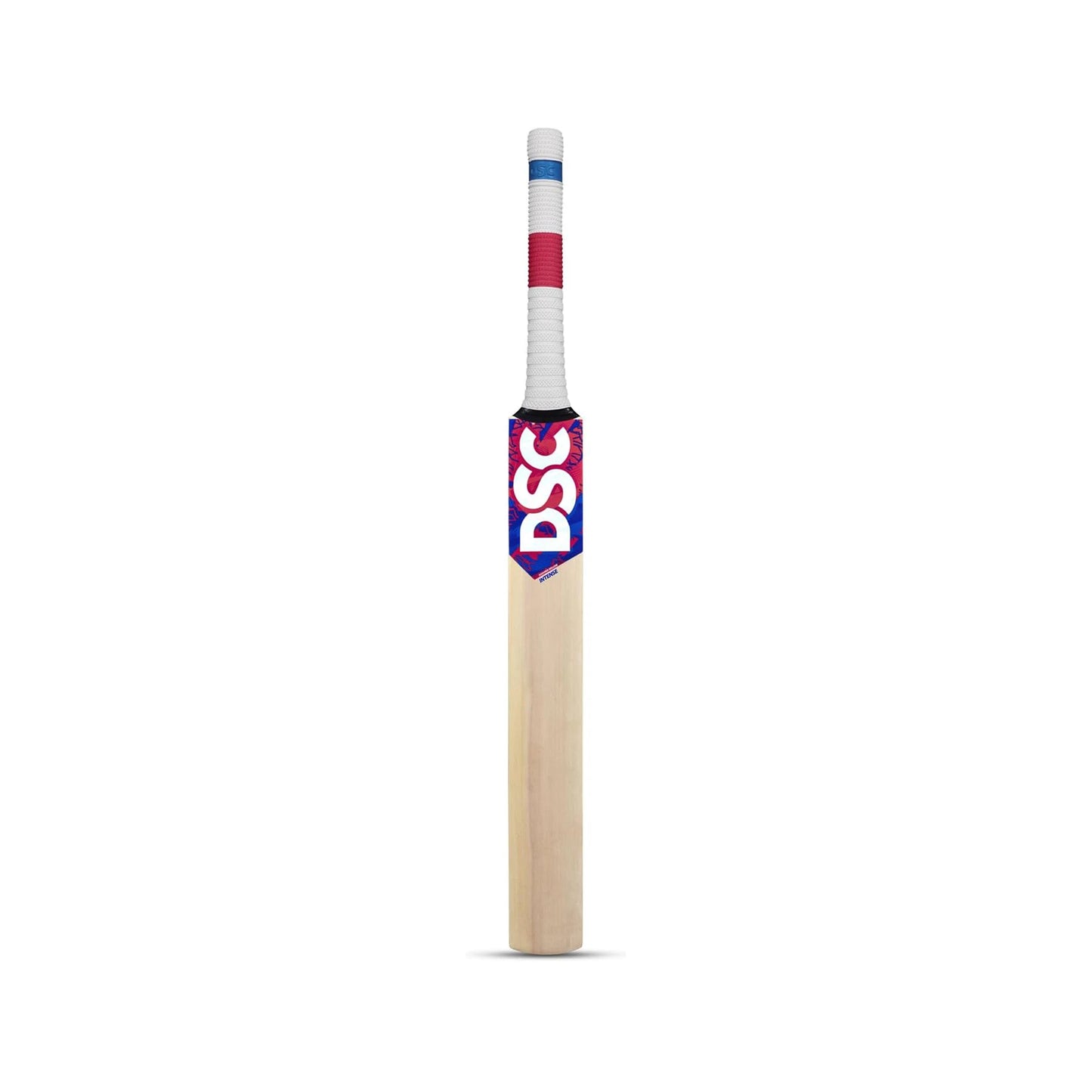 DSC Intense Pro Middler Practice Kashmir Willow Cricket Bat | Farbe: Beige | Größe: Herren | Material: Holz | Spielfertiger Premium Lederschläger | Massive Edges | Für Training und Matches