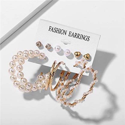YouBella Style 3 studs & earrings | Combo | Gold-plated | Fashionable costume jewelry | For women & girls | Perfect for all occasions | For gifts & weddings | Premium quality