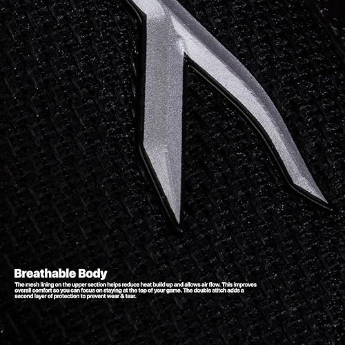 Hundred Court Star Nicht markierende professionelle Badmintonschuhe für Herren (Schwarz Rot)