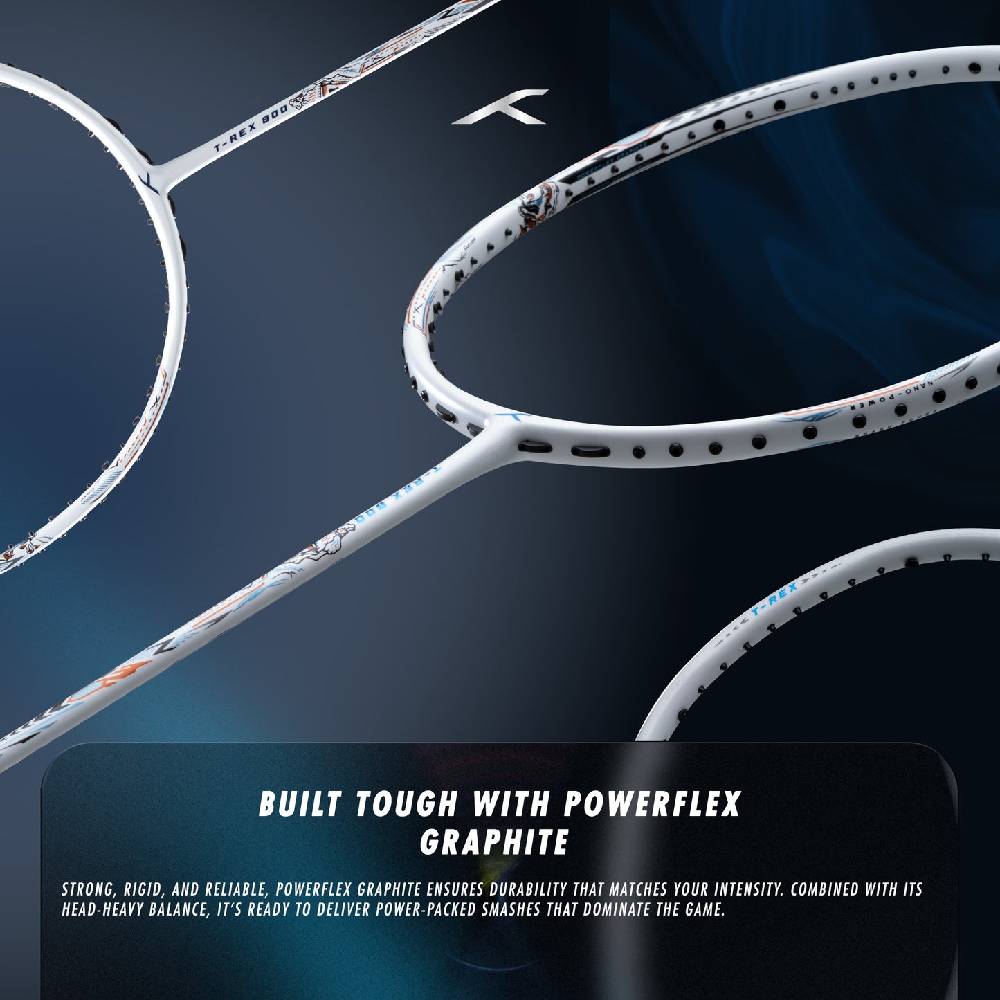 Hundred Power Slim Shaft Badmintonschläger mit Vaporshaft-Technologie – 7,0 mm flexibler Schaft | Nano PowerHead mit Curve2-Rahmen für Geschwindigkeit, Kontrolle und kraftvolle Smashes