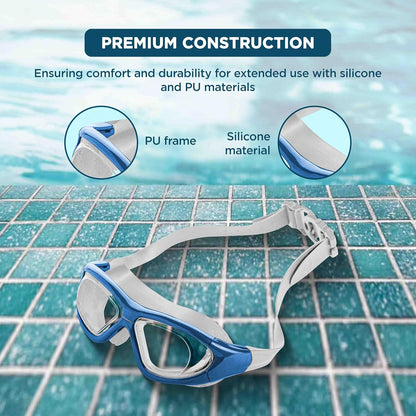 Endless EL1007 Premium-Schwimmbrille mit Antibeschlag- und UV-Schutz  Material: Silikon, PU | Stilvolle Brille mit 180-Grad-Weitwinkel | Weiche Silikondichtung für Dichtheit | Mit Hartschalenetui
