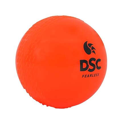 DSC Air 200 Cricketball (Orange)| Gummi | Geeignet für das Übungsspiel | Fester Innenkern | Wetterfest | Training | Leichtgewicht