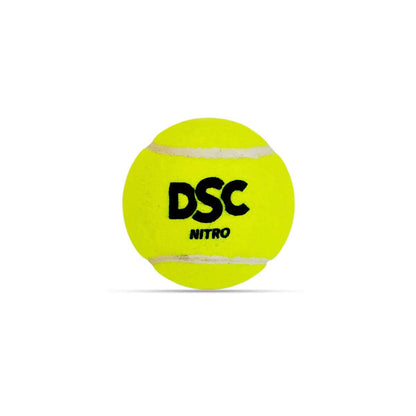 DSC Nitro Heavy Rubber Tennis Ball (Pack of 2)| Color: Pink  | Premium outer felt for greater durability | Rubber seams | Ideal for beginners