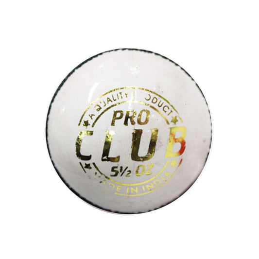 DSC Pro Club Cricket Ball | Größe: Standard | Für Männer & Jungen | Material: Leder | Wasserdichtes Äußeres | Sehr haltbar | Besserer Absprung