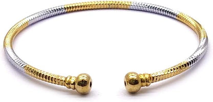 YouBella Silber und Gold Basismetall vergoldet Stilvolle verstellbare Armband für Mädchen und Frauen (Combo von 2)