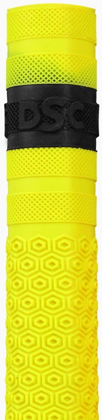 DSC Passion (Hexagon) Cricket Bat Grip | Color: Multicolor | Pack of 1 | Material: Rubber | Better shock absorption | Improved control | Easy installation | Use for all players | Comfortable fit