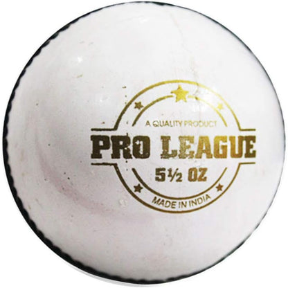 DSC Pro League Cricket Lederball (1er Pack) | Bessere Formbeständigkeit | Vierteilige Konstruktion | Feine Qualität | Spielfläche: Indoor/Outdoor | Langlebig und langlebig