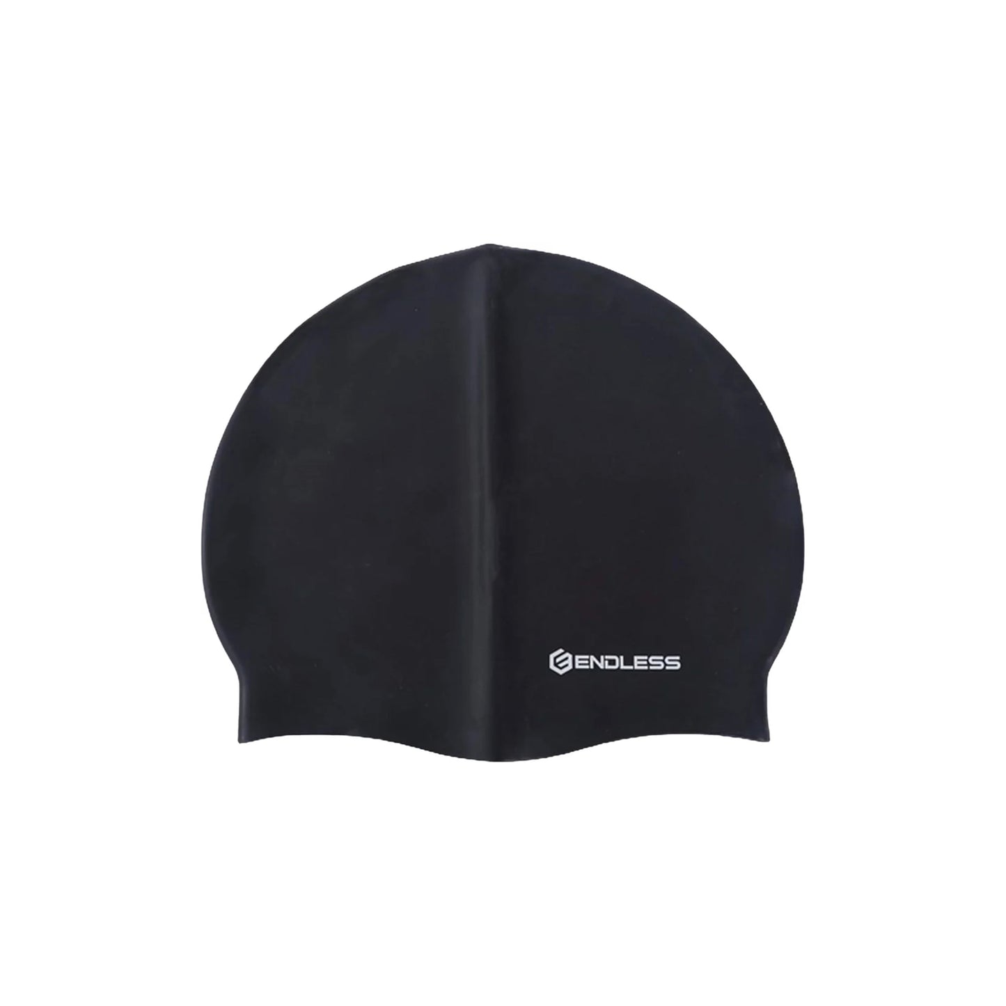 Endless EL1019 Klassische, bequeme, schlichte Badekappe aus Silikon | Schwarz | Vollelastische, wasserdichte Badekappe für langes und kurzes Haar mit dickerem Rand | Für Erwachsene, Frauen und Männer