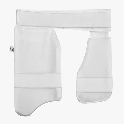 DSC Intense Passion Combo Thigh Pad | Farbe: Weiß | Größe: Herren, Rechtshänder | Für Männer und Jungen | Material: Polypropylen | High-Density Foam Inside | Hartschale für hervorragenden Schutz