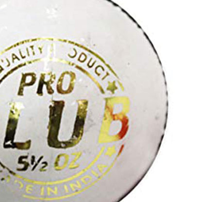 DSC Pro Club Cricket Ball | Größe: Standard | Für Männer & Jungen | Material: Leder | Wasserdichtes Äußeres | Sehr haltbar | Besserer Absprung