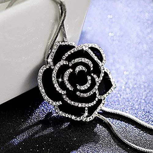 YouBella Long Chain, Silver Plated Necklace Pendant for Women and Girls