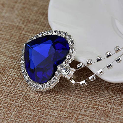 YouBella Stylish Party Wear Schmuck Versilberter Anhänger für Frauen