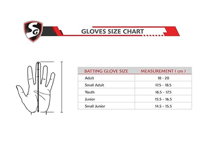 SG Prosoft Cricket Batting Gloves | Multicolor | Größe: Junior | Für Rechtshänder Batsman