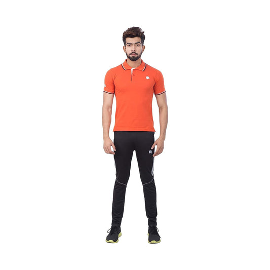 DSC DSC-52 Polyester Fabric Half Sleeve Polo T-Shirt, Large (Rust) | Lightweight | Comfortable | Stylish