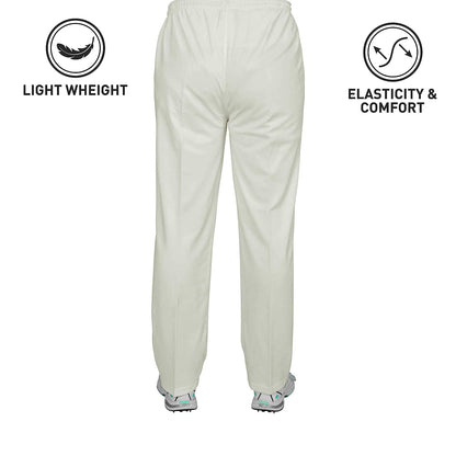 DSC 1500290 Atmos Polyester Cricket Pants | For Men | Material: Polyester | Ideal for Indian climate conditions | Fully elasticated waistband and raw leg length for individual fit