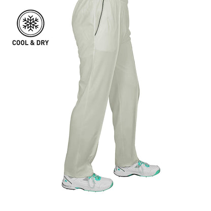 DSC 1500290 Atmos Polyester Cricket Pants | For Men | Material: Polyester | Ideal for Indian climate conditions | Fully elasticated waistband and raw leg length for individual fit